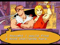 une photo d'Ã©cran de X-Men VS Street Fighter sur Sony Playstation